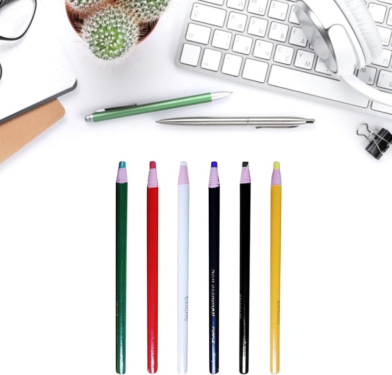 KAKASEA China Marker Grease Pencil Pencil Leaves Easy To Remove On All Non-Porous & Polish, White - Image 2